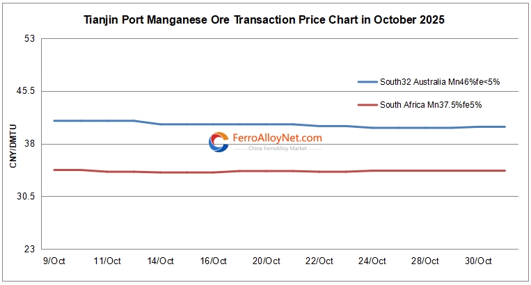Tianjin port manganese ore