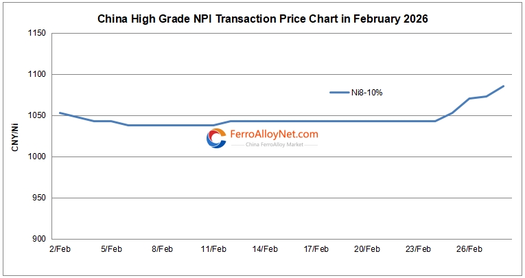 China high grade NPI price